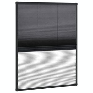 vidaXL plisseret insektnet til vinduer aluminium 60x80 cm med skygge