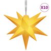 vidaXL juledekoration med 10 LED'er 10 cm gul