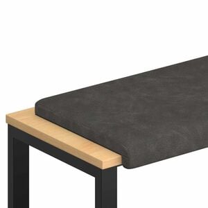 vidaXL B&aelig;nkpude Kunstl&aelig;der Sort Dybde 35 cm