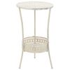 vidaXL bistrobord i vintagestil rund metal 40 x 70 cm hvid
