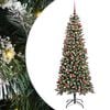 vidaXL Kunstigt juletr&aelig; Gr&oslash;n 180 cm PVC, plastik og st&aring;l