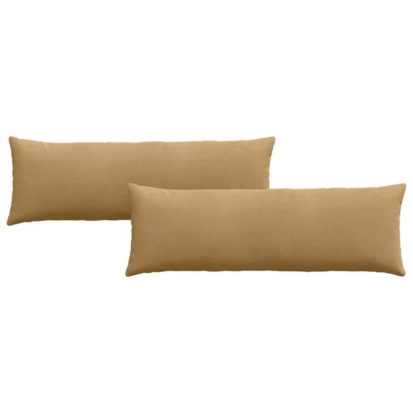 vidaXL Sofapuder 2 pcs Brun 120 x 40 cm Velourstof