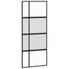 vidaXL skyded&oslash;r 90x205 cm h&aelig;rdet glas og aluminium sort