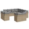 vidaXL sofas&aelig;t til haven 11 dele med hynder polyrattan beige