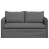 vidaXL Sofa M&oslash;rkegr&aring; 156 x 82 x 85 cm Stof
