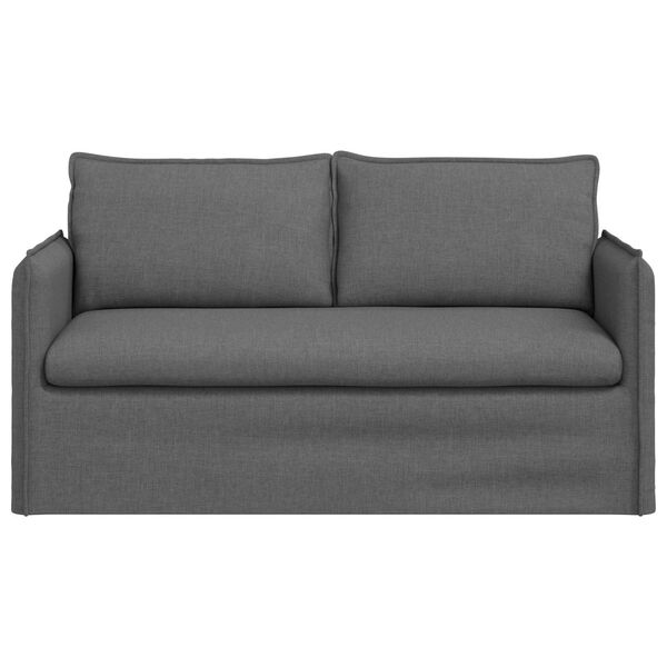vidaXL Sofa M&oslash;rkegr&aring; 156 x 82 x 85 cm Stof