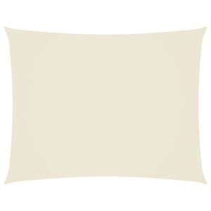 vidaXL solsejl 4x6 m rektangul&aelig;rt oxfordstof cremefarvet