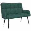 vidaXL 2-personers sofa M&oslash;rkegr&oslash;n 115 x 61 x 87 cm Stof