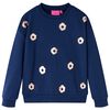 Sweatshirt til b&oslash;rn str. 128 marinebl&aring;