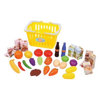 Playgo indkøbskurv med madvarer 32 dele 3752