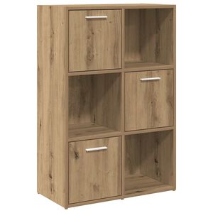 vidaXL bogreol 60,5x30x90 cm konstrueret tr&aelig; kunsteg