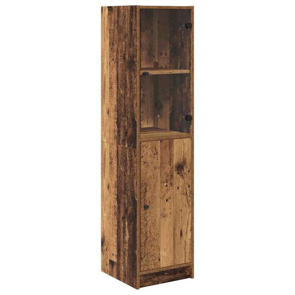 vidaXL Highboard Gammelt tr&aelig; 35 x 37 x 142 cm Konstrueret tr&aelig;