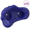 vidaXL Klatgreb 12 stk. Bl&aring; 100 x 67 x 43 mm PP