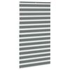 vidaXL zebragardin m&oslash;rkegr&aring; 135x200 cm stofbredde 130,9 cm polyester
