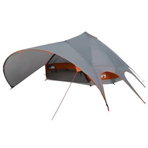 vidaXL Teepee Telt til 9 personer Gr&aring; og orange 502 x 502 x 297 cm