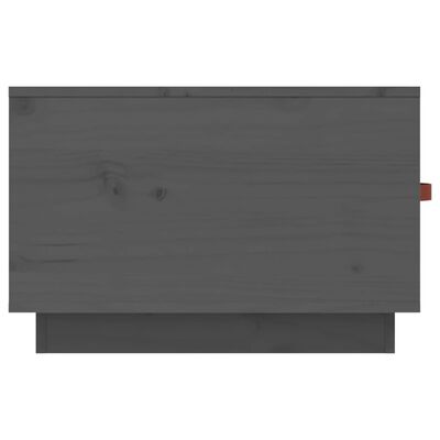 vidaXL sofabord 60x53x35 cm massivt fyrretræ grå