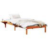 vidaXL Sengestel Voks brun 90 x 190 cm Massiv fyrretr&aelig;