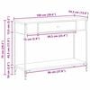 vidaXL Konsolbord Andet Sort eg 100 x 34.5 x 75 cm Konstrueret tr&aelig;