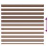 vidaXL zebragardin brun 155x150 cm stofbredde 150,9 cm polyester