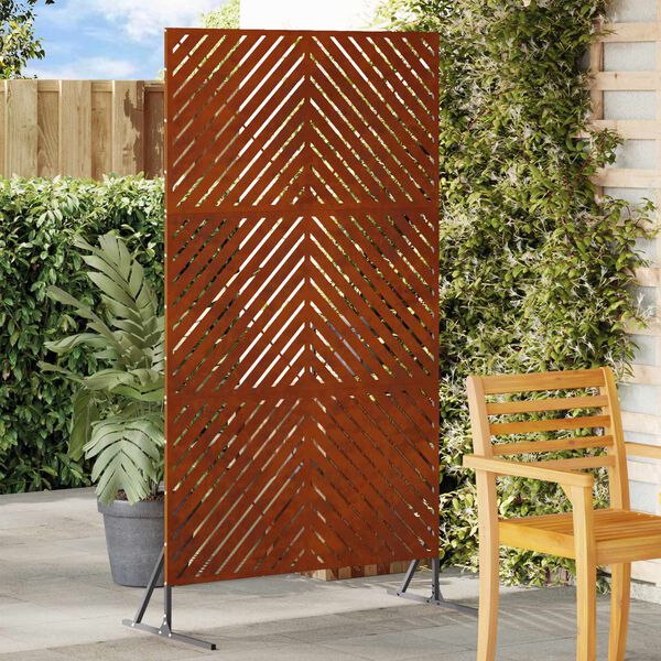 vidaXL Privatlivssk&aelig;rm Gr&aring; 100 x 50 x 180 cm St&aring;l