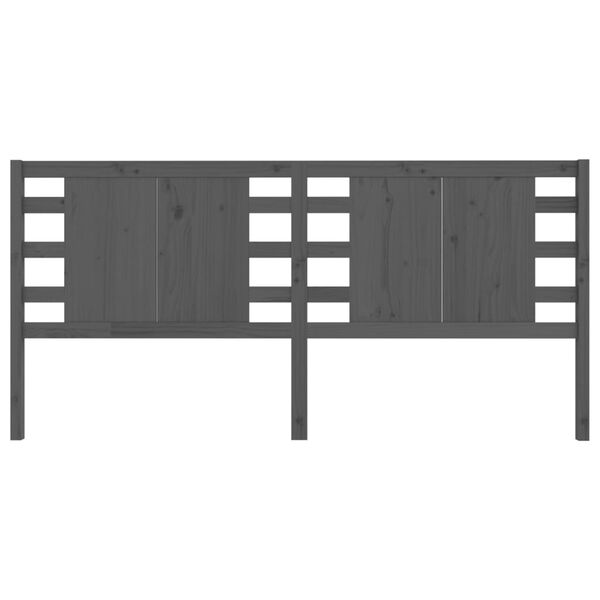 vidaXL sengeg&aelig;rde 146x4x100 cm massivt fyrretr&aelig; gr&aring;