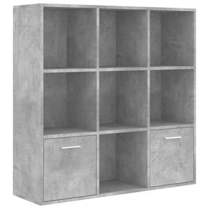 vidaXL bogreol 98x30x98 cm konstrueret tr&aelig; betongr&aring;