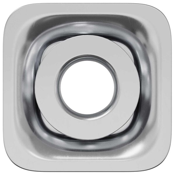 vidaXL Gevindet tubeindsats 2 pcs Sort og S&oslash;lv 15,8 x 15,8 x 22,5 mm