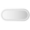 vidaXL LED-badev&aelig;relsesspejl 70x30 cm oval