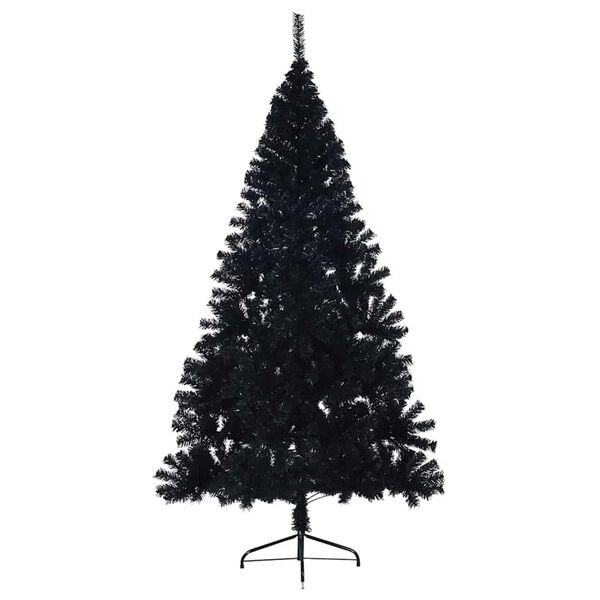 vidaXL Kunstig Forbelyst Juletr&aelig; med 300 LED'er Sort 210 cm PVC