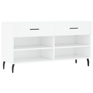 vidaXL skob&aelig;nk 102x35x55 cm konstrueret tr&aelig; hvid