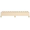 vidaXL Boxspring sengeramme 90x190 cm stof cremefarvet