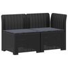 vidaXL 2-personers Havem&oslash;belsofa med Pudefyld Rattan Look 2-personers