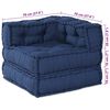 vidaXL Modulsofa 3 pcs Indigo Stof