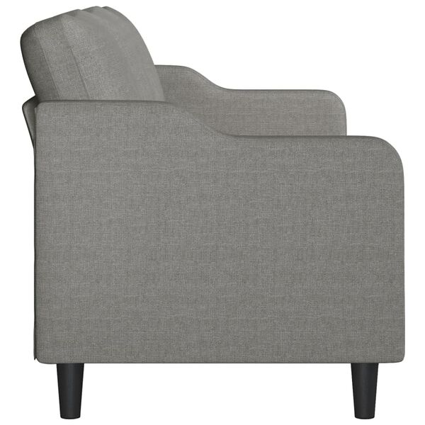 vidaXL 3-personers sofa 210 cm stof m&oslash;rkegr&aring;