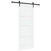 vidaXL Skyded&oslash;r ORKDAL 83 x 211 cm Konstrueret tr&aelig; Hvid og sort