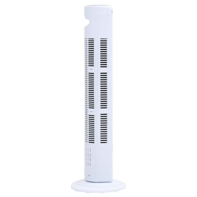 vidaXL tårnventilator med fjernbetjening og timer Φ24x80 cm hvid