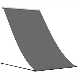 vidaXL markise 100x150 cm sammenrullelig stof og st&aring;l antracitgr&aring;