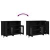 vidaXL Sideboard Sort eg 100 x 35 x 75 cm