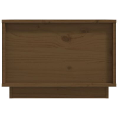 vidaXL sofabord 40x50x35 cm massivt fyrretræ gyldenbrun