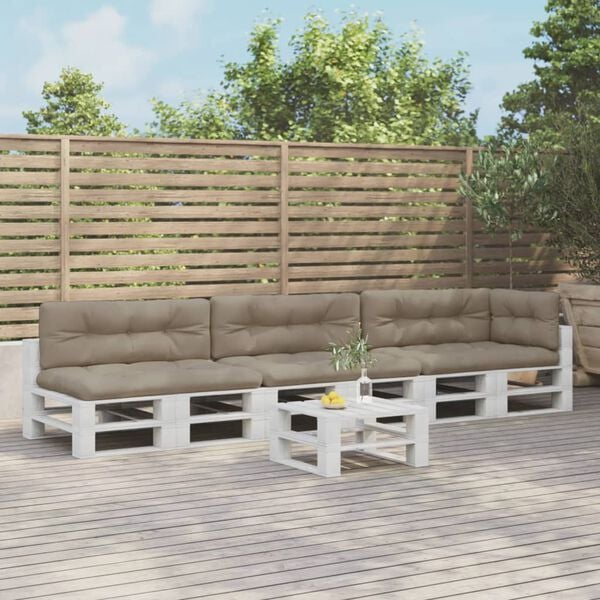 vidaXL pallehynder 7 stk. stof gr&aring;brun