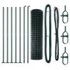 vidaXL Hegn med post Gr&oslash;n 0,8 x 10 m St&aring;l og PVC