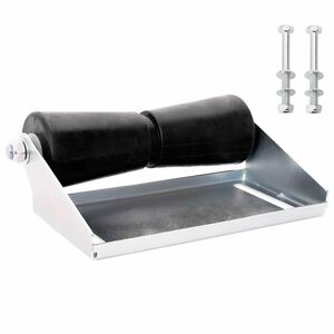 vidaXL B&aring;dtraileroller med beslag 30,5 cm S&oslash;lv Galvaniseret st&aring;l
