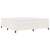 vidaXL Box spring seng Creme og hvid 200 x 200 cm Velourstof