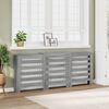 vidaXL radiatorskjuler 205x21,5x83,5 cm konstrueret tr&aelig; gr&aring; sonoma-eg