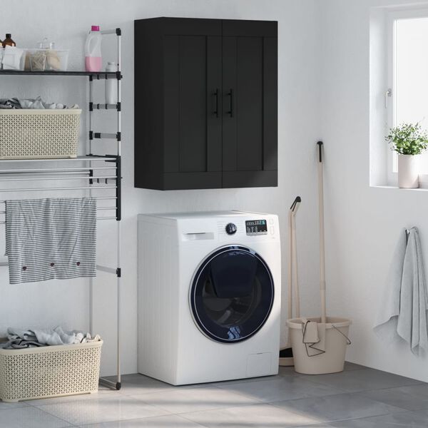 vidaXL v&aelig;gskab 69,5x34x90 cm konstrueret tr&aelig; sort