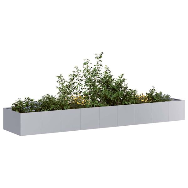 vidaXL plantekasse 360x80x40 cm galvaniseret stål