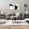vidaXL sideborde 2 stk. 40x40x35 cm konstrueret tr&aelig; r&oslash;get egetr&aelig;sfarve