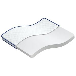 vidaXL madras 140x190x17 cm bl&oslash;d memoryskum hvid