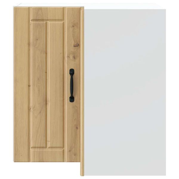 vidaXL køkken væg hjørneskab Lucca konstrueret træ højglans hvid