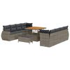 vidaXL Havesofa S&aelig;t 11 stk. Gr&aring; polyrattan